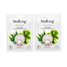 MasKing Unisex Pack Of 2 Algae & Pearl Bamboo Facial Sheet Masks - 40 ml-10