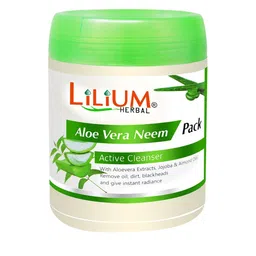 Lilium Herbal Aloe Vera Neem Face Pack Active Cleanser For Dirt & Oil - 500ml-58