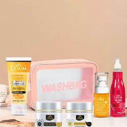 Lilium Vitamin C Face Wash, D-Oxy Tan Pack, D-Oxy Tan Scrub, Serum & Rose Toner Gift Set-19