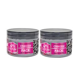 Lilium Activated Bamboo Charcoal 2-Pcs Face Pack 250g Each-37