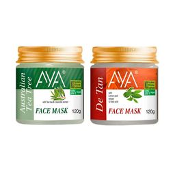 AYA Set Of 2 Face Masks - Australian Tea Tree & De Tan - 120g Each-7