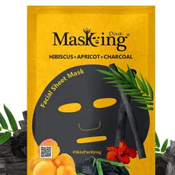 MasKing Set of 2 Beauty Diva Charcoal Combo Facial Sheet Mask 45 ml image 2