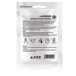 MONDSUB Set Of 6 Lavender Soothing & Firming Face Sheet Mask image 5