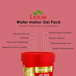 Lilium Set Of 2 Watermelon Face Mask For Instant Hydration & Nourishment - 100ml Each image 4