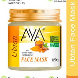 AYA Set Of 2 Activated Charcoal & Ubtan Face Mask - 120g Each image 2
