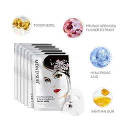 MONDSUB Set Of 3 Pure Rejuvenating and Renewing Face Sheet Mask image 2