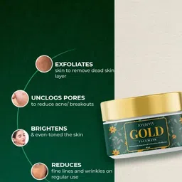 Ayuvya Gold Face Mask With Shankha Bhasma - 50g image 5