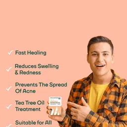 MOUNTAINOR Men Acne Pimple Patch with Hydrocolloid & Tea Tree - 72 Patches image 5