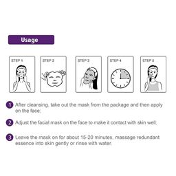 MONDSUB Set Of 6 Lavender Soothing & Firming Face Sheet Mask image 2