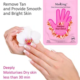 MasKing Set Of 2 Moisturizing & Hydrating Hand Masks 20 gm Each image 4