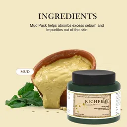 Richfeel Mud Pack For All Skin Types With Richness Of Minerals - 500 g image 4