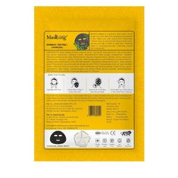 MasKing Set of 3 Diva Bamboo, Teatree & Charcoal Facial Sheet Mask 75ml image 5