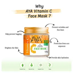 AYA Set Of 2 Activated Charcoal & Vitamin C Face Mask 120 g Each image 2