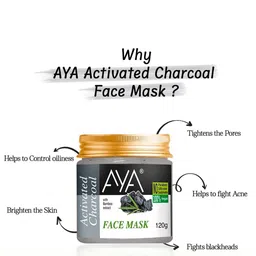 AYA Set of Vitamin-C & Activated Charcoal Vegan Face Mask - 120 g each image 5