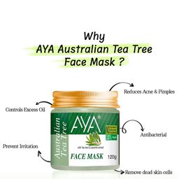 AYA Set Of 2  Australian Tea Tree & Ubtan Face Mask - 120g Each image 4