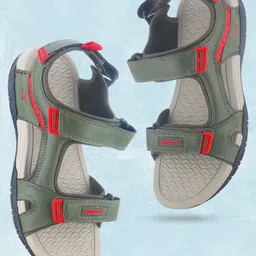 Sparx Men Brand Logo Printed Sport Sandals With Velcro Closure-image-11