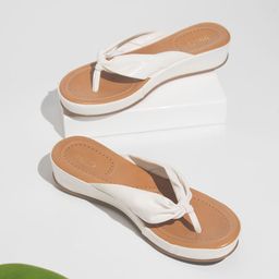 Inc 5 Women White Solid Comfort Sandals-12