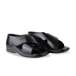 HikBi Lightweight Leather Close Back Slip on Shoe-Style Sandals-image-77