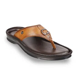 WALKWAY by Metro Men Tan Comfort Sandals-image-70