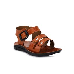 NEOBABY Unisex Kids Tan Leather Comfort Sandals-picture-47