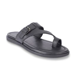 BEAVER Men Textured Leather Comfort Sandals-image-100