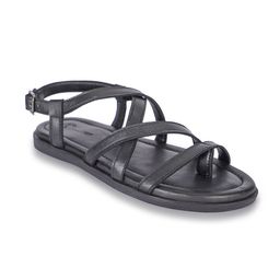 BEAVER Men Open One Strappy Toe Leather Comfort Sandals With Buckles-picture-2