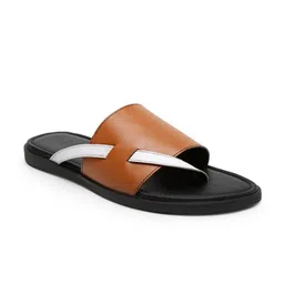 BEAVER Men Open Toe Leather Comfort Sandals-image-100
