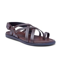 BEAVER Men Leather Comfort Sandals With Velcro-image-58