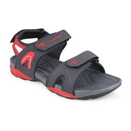 Campus Men Grey & Red Solid Sports Sandals-picture-13