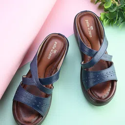 Pelle Albero Leather Slip-On Wedge Heel-25