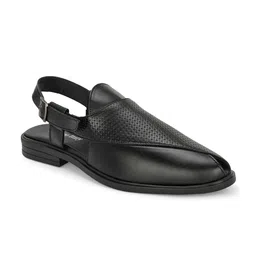 Eego Italy Men Textured Ethnic Shoe-Style Sandals-image-42