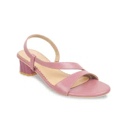 Metro Open Toe Block Heels With Backstrap image 1