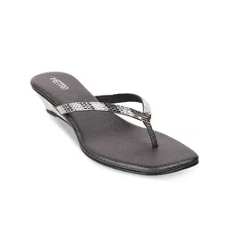 Mochi Black Embellished Comfort Heels-image-93