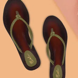 Picktoes Open Toe Leather Block Heels-4