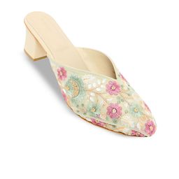 V-WALK Embellished Ethnic Block Sandals-44