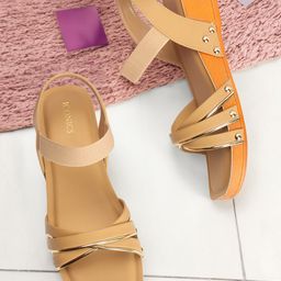 ICONICS Open Toe Wedges With Backstrap-22