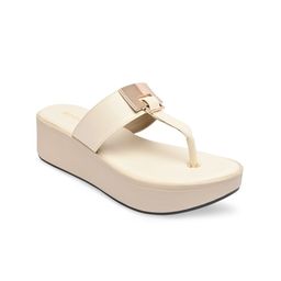 Rocia Beige Flatform Heels-21