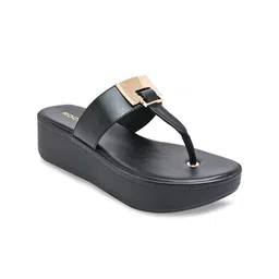 Rocia Black Wedge Heels-51