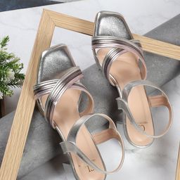 Carlton London Textured Open Toe Block Heels-17