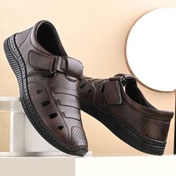 Roadster Men Brown Textured Velcro Closure Shoe Style Sandals-picture-42