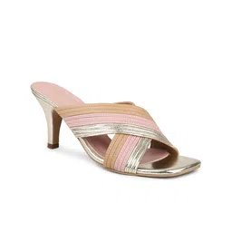 Inc 5 Colourblocked Cross Strap Party Slim Heels-3