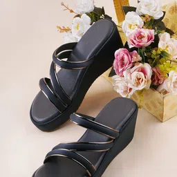 Try Me Open Toe Party Wedges-12