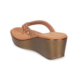 Mochi Embellished Open Toe Wedges image 2
