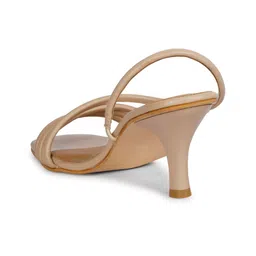 MOZAFIA Open Toe Slim Heels With Backstrap image 2
