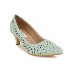 CORSICA Pointed Toe Kitten Pumps With Laser Cuts image 2