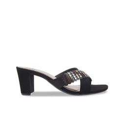 Mochi Embellished Open Toe Block heels image 5