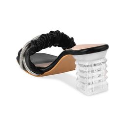 Try Me Embellished Open Toe Block Heels image 5
