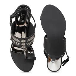 Inc 5 Textured Open Toe Slim Heels With Backstrap image 4