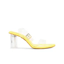 JM Looks Open Toe Block Heels image 5