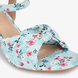 Gibelle Printed Open Toe Block Heels image 5